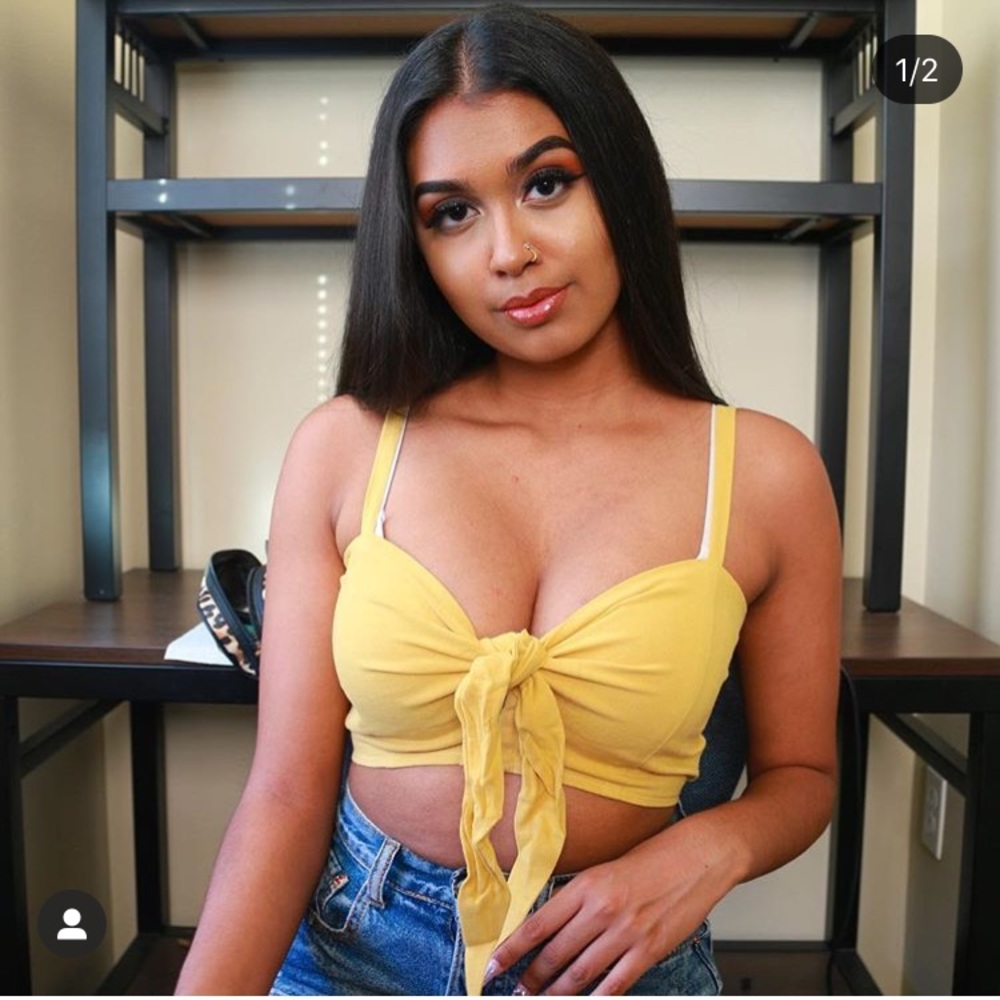 Mustard cami top